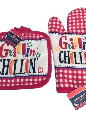 BBQ Grillin & Chillin Kitchen Linen Set